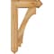 Ekena Millwork Imperial Arts and Crafts Rough Sawn Bracket w/ Offset Brace, Western Red Cedar, 6"W x 18"D x 30"H BKT0604X18X30IMP03RWR - alternate 3